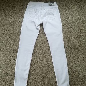 True Religion white legging jeans